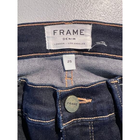Frame Jeans Le Sylvie Slender Straight Cabana Denim Contemporary Normcore Modern - Picture 6 of 8